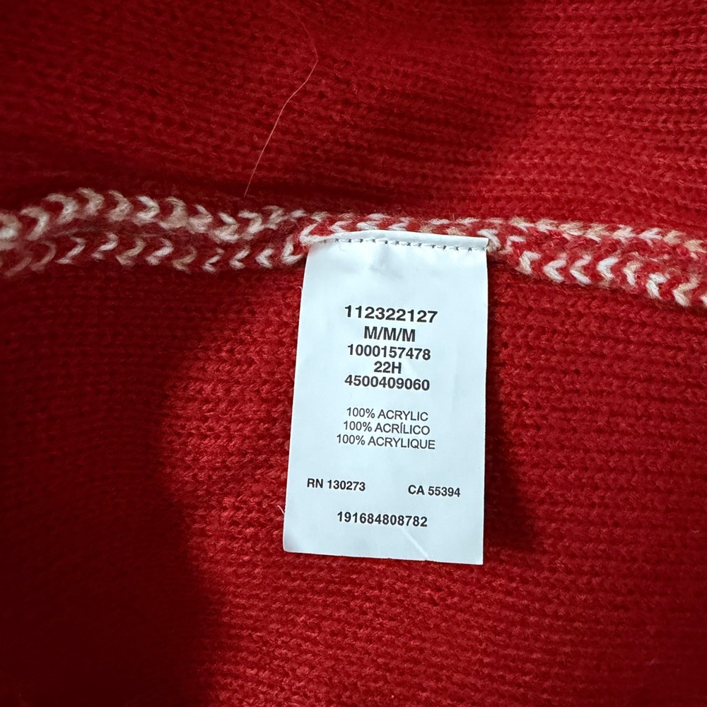 Wrangler Retro Red and Beige Knit Sweater - Picture 6 of 7